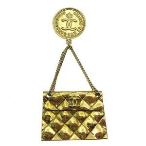 Chanel Bag Brooch Pin Gold 94A AK38023i